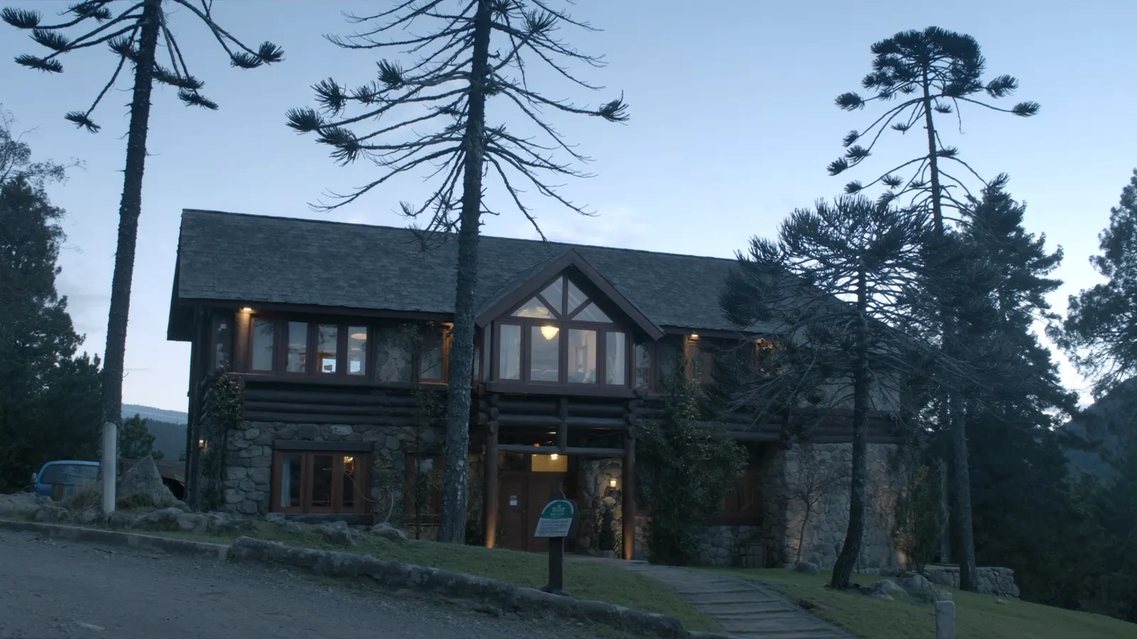 Hotel among pine trees in Campos do Jordão